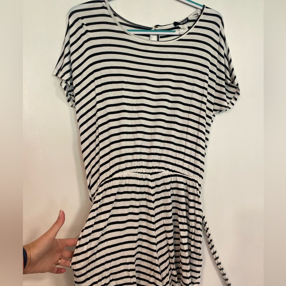 Heimish USA Striped Round Neck Short Sleeve Romper - Size Large - Picture 3 of 6